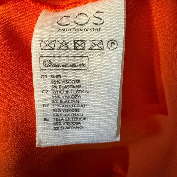 COS GUC Orange Midi Dress - Picture 3 of 5